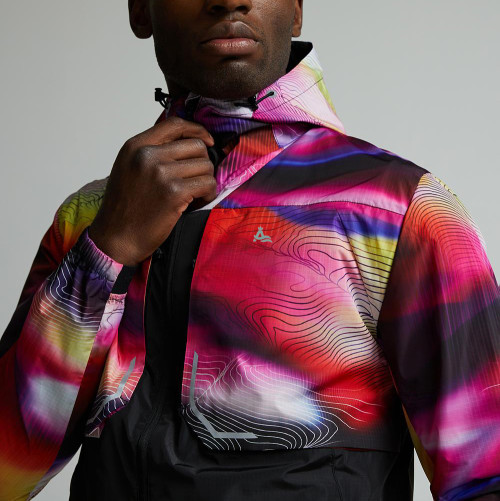 fitness clothing manufacturer |OEM polyester spandex lightweight digitally printed sports jacket