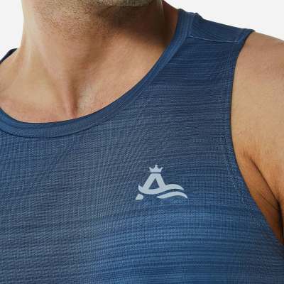 Custom fabric men's fitness sports vest | moisture wicking sportswear factory