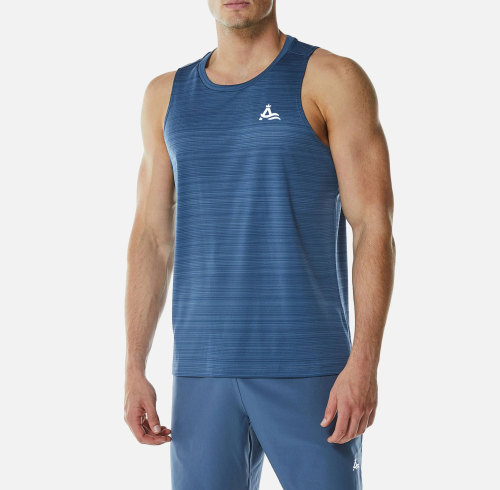 Custom fabric men's fitness sports vest | moisture wicking sportswear factory