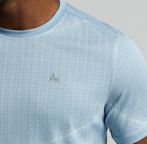 Customised Men's Muscle Training T-Shirt | Digital Printed Reflective Logo Sportswear Manufacturer