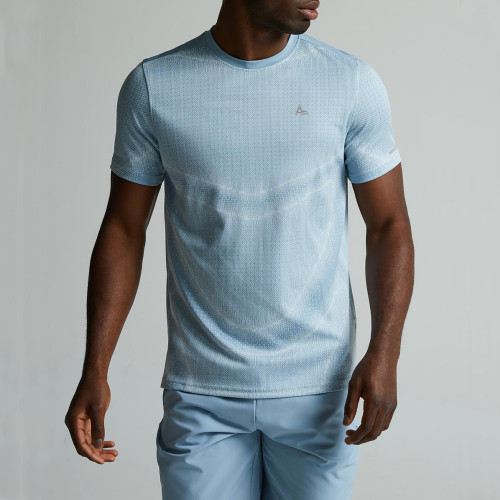 Customised Men's Muscle Training T-Shirt | Digital Printed Reflective Logo Sportswear Manufacturer