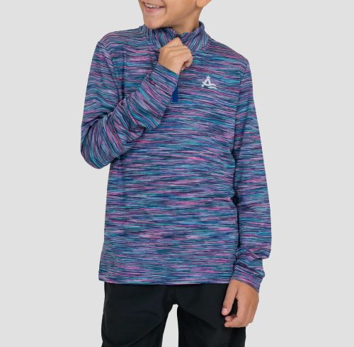 Custom Boy 1/4 Zip Sweatshirt Pullover Lightweight Breathable Fitness Top Sportswear Manufacturer