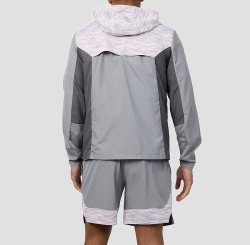 Custom Men's Outdoor Sports Windbreaker Jacket | Men 3 Tone Nylon Elastane Jacket