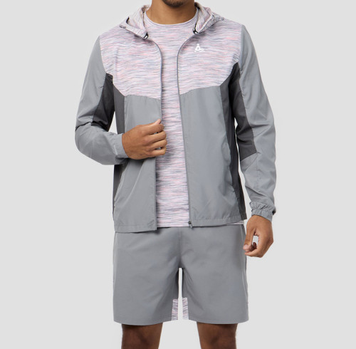 Custom Men's Outdoor Sports Windbreaker Jacket | Men 3 Tone Nylon Elastane Jacket