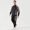 Customised Men's Training Jacket Suit Standing Collar Zip Windbreaker Spliced Fitness Sportswear