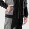 Customised Men's Training Jacket Suit Standing Collar Zip Windbreaker Spliced Fitness Sportswear
