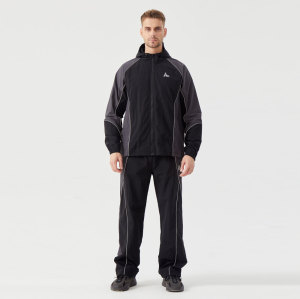 Custom Men's reflective windbreaker set | Streetwear loose-fit sportswear set