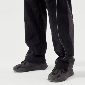 Custom Straight-leg athletic trousers | reflective drawstring tear-resistant nylon