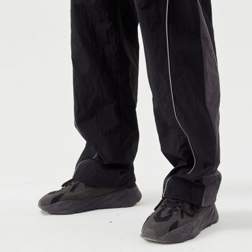 Custom Straight-leg athletic trousers | reflective drawstring tear-resistant nylon