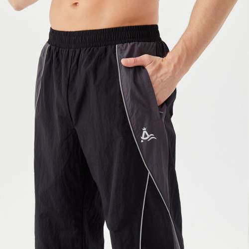Custom Straight-leg athletic trousers | reflective drawstring tear-resistant nylon