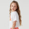Custom Girls' digital print cotton stretch T-shirt with a loose fit