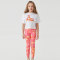 Custom Girls Legging Colorful Sublimation Print Reflective logo