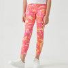 Custom Girls Legging Colorful Sublimation Print Reflective logo