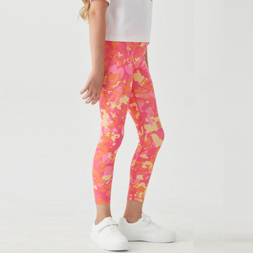 Custom Girls Legging Colorful Sublimation Print Reflective logo