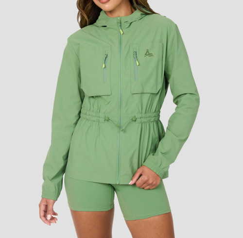 Custom-Made Women's Plain Windproof Jacket | Athletic Sportswear for Women