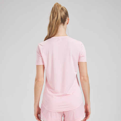 Custom polyester Workout T-Shirts Manufacturer| Sleeved Round Neck Breathable Moisture-Wicking Fitness T-Shirt