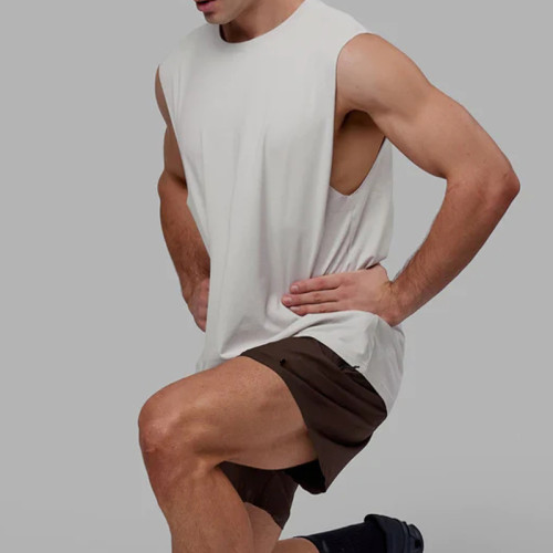 Custom Casual Gym Tank Top Supplier | 95%Cotton 5%Spandex Soft Sports Tank Top