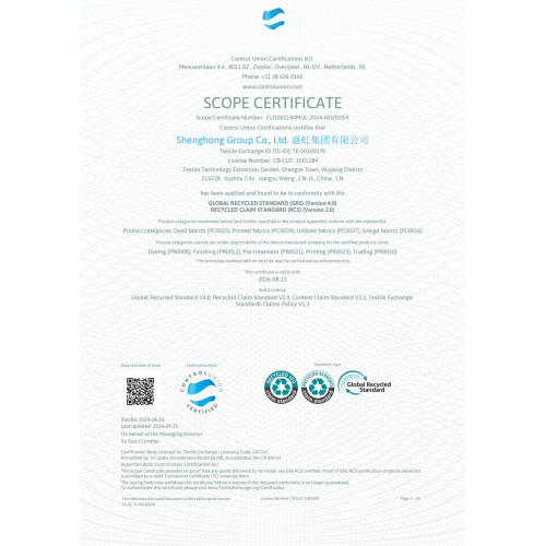 SCOPE CERTIFICATE