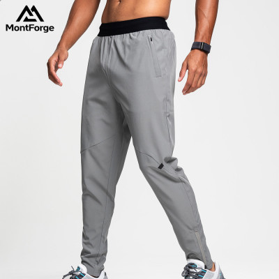Black Waistband Lightweight Breathable Own Factory Custom Logo Light Grey Trousers