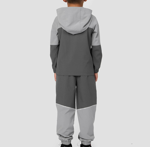 Custom Kids Polyester Running Tracksuit | Elasticated Cuff Reflective Outdoor Sport Tracksuit
