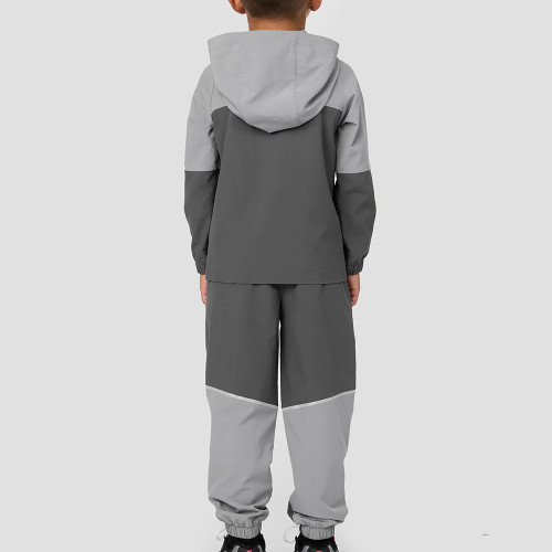 Custom Kids Polyester Running Tracksuit | Elasticated Cuff Reflective Outdoor Sport Tracksuit