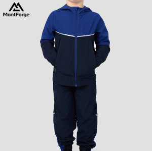 Custom Kids Polyester Running Tracksuit | Elasticated Cuff Reflective Outdoor Sport Tracksuit