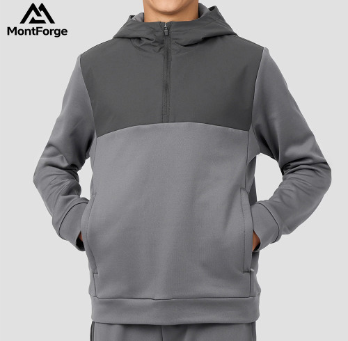 Thick Fleece Drop Shoulder Plain Men Hoodies Manufacturer | High Quality Custom Blank Cotton Hoodie