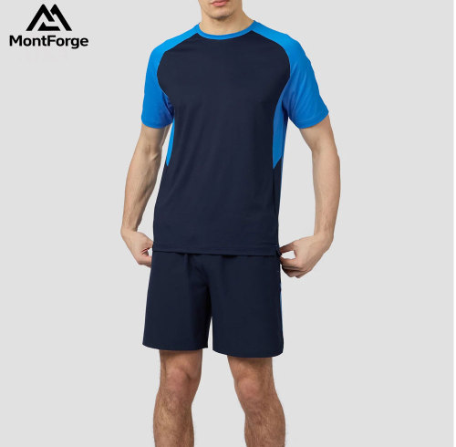 Custom Men Activewear Twinsets Supplier | T Shirt Set for Gym Manufacturer