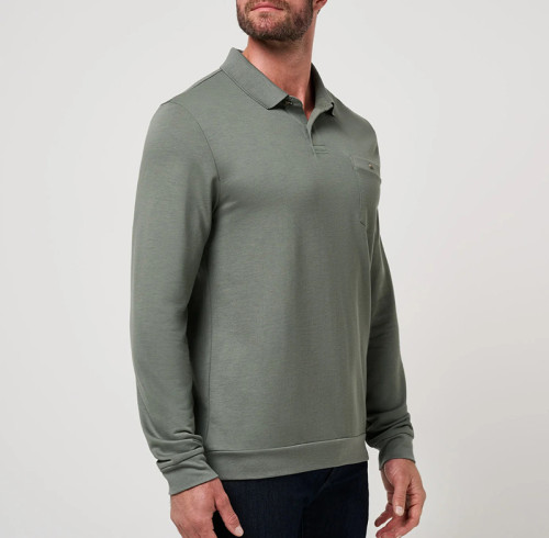Business Casual Long Sleeve Polo for Men | Factory Direct Customization & Wholesale