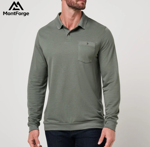 Business Casual Long Sleeve Polo for Men | Factory Direct Customization & Wholesale