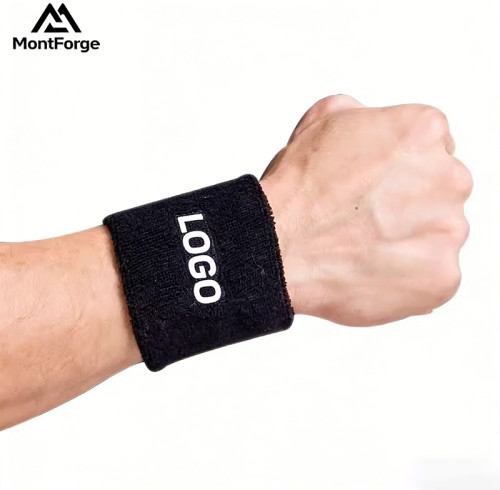 Customized Logo Embroidery Sweatband | custom wrist brace for injury prevention
