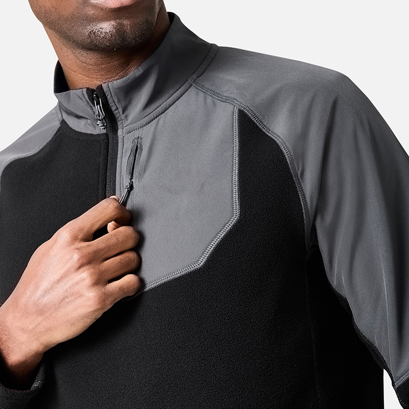 private label quarter zip sweatshirt