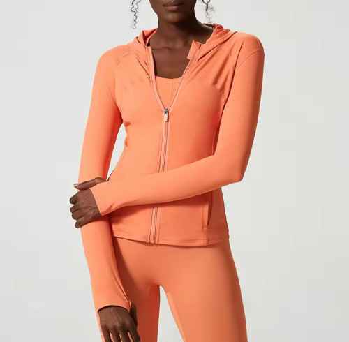 Custom Nylon Running Jacket Manufacturer | Spandex Women's Gym Clothing supplier