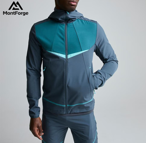 Men's Lightweight Polyester Jacket Factory | Elasticated Cuffs Zip Side Pockets Jacket For Men