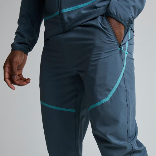 Woven Running Pant Own Factory| Drawstring 92% Polyester 8% Elastane Wholesale Joggers For Men