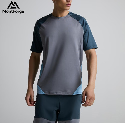 Short Sleeve Performance Tee Wholesale | Polyester Spandex Color Mixed Custom T-Shirts For Men