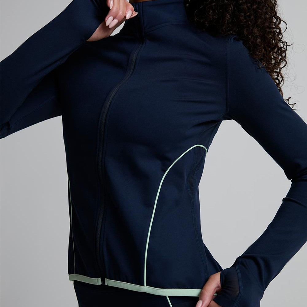  Stand Collar Long Sleeve Jacket