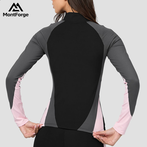 Polyester Spandex Jacket Supplier Manufacturer |Compression Custom Logo Jacket  for Women