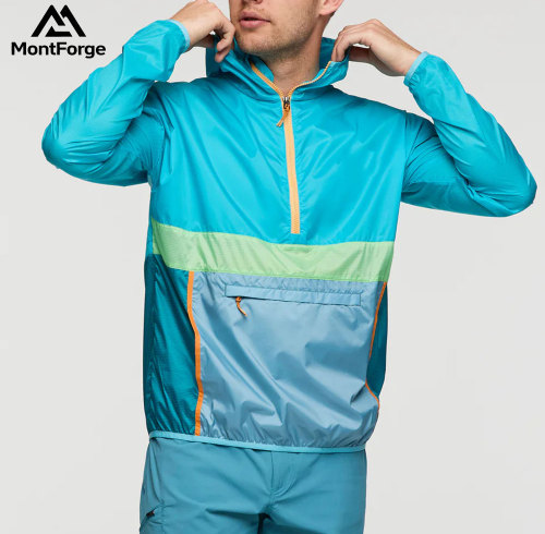 Color Mixed Foldable Jacket Manufacturer | Ultralight Packble Men's 100% Polyamide Jacket