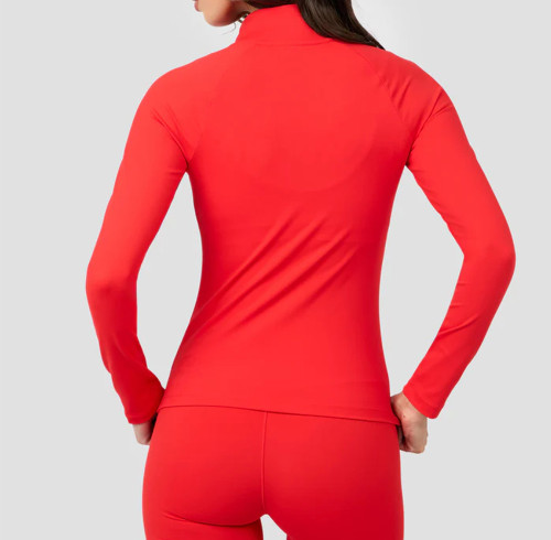 Form Full Zip Jacket supplier Manufacturer | Stand Collar Customized Color Women's Jacket