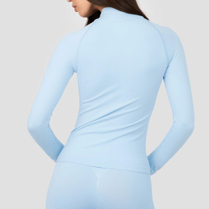 Form Full Zip Jacket supplier Manufacturer | Stand Collar Customized Color Women's Jacket