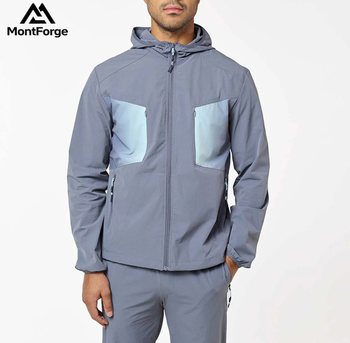 Custom Hooded Wind Jacket | Water-Resistant Hiking Jacket Manufacturer