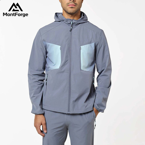 Custom Hooded Wind Jacket | Water-Resistant Hiking Jacket Manufacturer