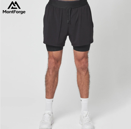 Men Fitness 2 IN 1 Sports Shorts Supplier | Summer Gym Shorts Manufacturer