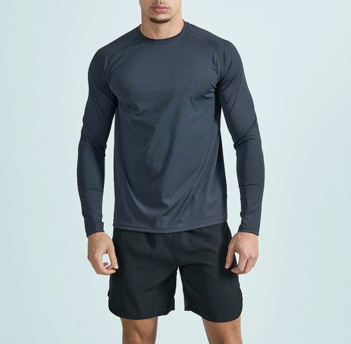 Wholesale Slim-Fit Active Long Sleeves | Custom Logo Gym Shirts Supplier