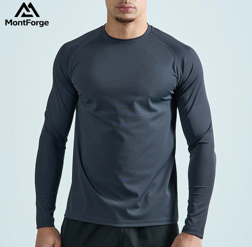 Wholesale Slim-Fit Active Long Sleeves | Custom Logo Gym Shirts Supplier