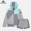 Mens Lightweight Windbreaker Set | Waterproof Hooded Jacket & Quick Dry Shorts Activewear Set for Running