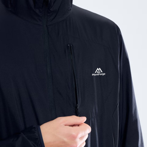 Custom windbreaker jacket Manufacturer | Men's windbreake Jacket Black