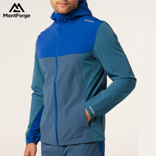 Running Jackets Manufacturer | Polyester Nylon Men Custom Logo Jackets