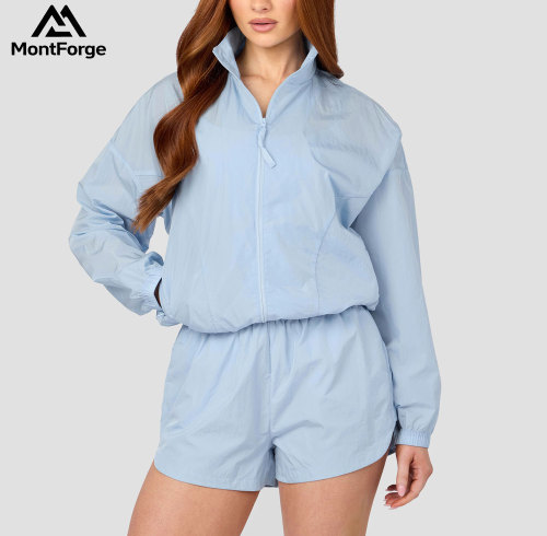 Custom Polyester Windproof Jacket Manufacturer |Running Fitness Tracksuit supplier